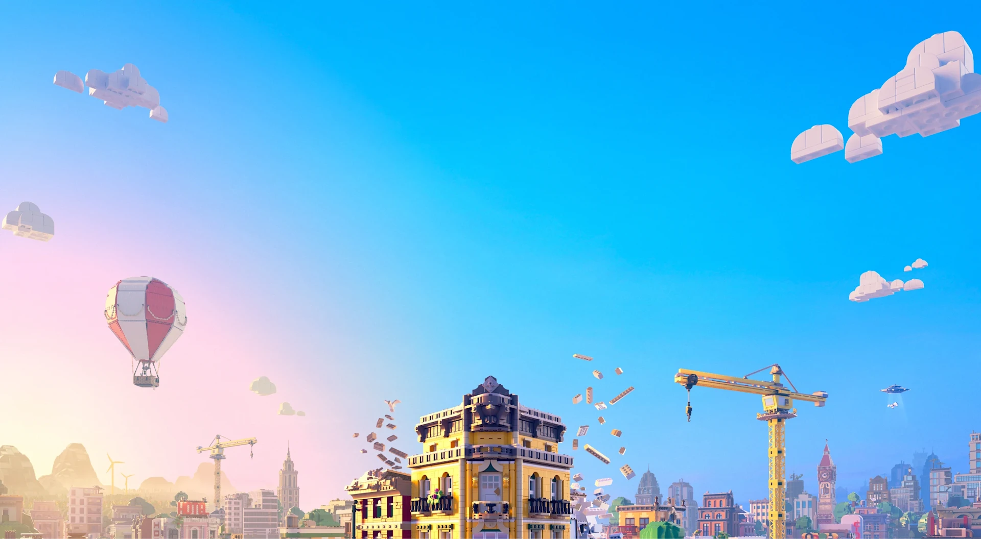 Official LEGO Skylines artwork for LEGO Skylines Developer: Iceflake Studios & Paradox